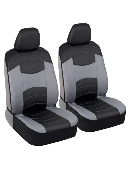 Cubiertas de Asiento Delantero BDK OS-414-GR Cuero Sintético