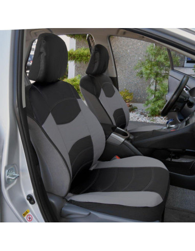 Cubiertas de Asiento Delantero BDK OS-414-GR Cuero Sintético