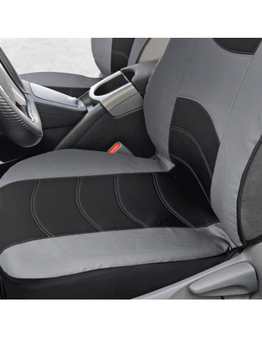 Cubiertas de Asiento Delantero BDK OS-414-GR Cuero Sintético