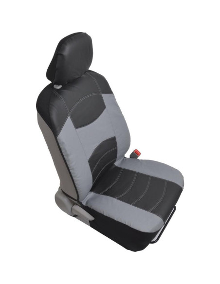 Cubiertas de Asiento Delantero BDK OS-414-GR Cuero Sintético