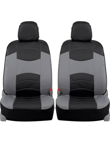 Cubiertas de Asiento Delantero BDK OS-414-GR Cuero Sintético