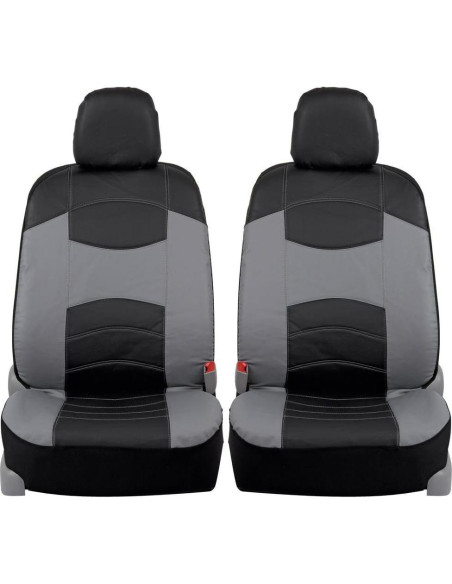 Cubiertas de Asiento Delantero BDK OS-414-GR Cuero Sintético