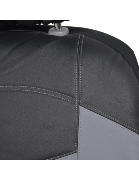 Cubiertas de Asiento Delantero BDK OS-414-GR Cuero Sintético