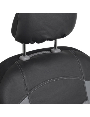 Cubiertas de Asiento Delantero BDK OS-414-GR Cuero Sintético