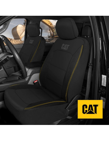 Cubiertas de Asiento Delantero y Alfombrillas CAT - Negro