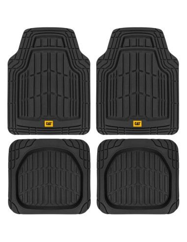 Cubiertas de Asiento Delantero y Alfombrillas CAT - Negro