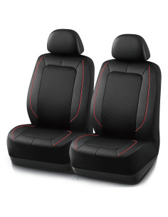 Funda de Asiento de Coche PIC AUTO Rojo Delantero Cuero Malla