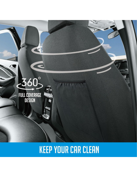 Funda de Asiento de Coche PIC AUTO Rojo Delantero Cuero Malla