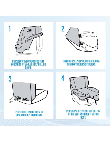 Funda de Asiento de Coche PIC AUTO Rojo Delantero Cuero Malla