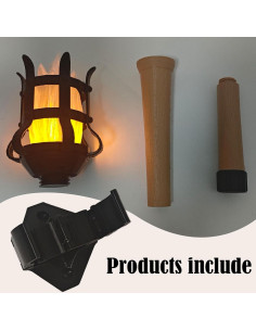 Antorcha de Mano LED TCGADVN 40.6 cm Efecto Llama Realista 2