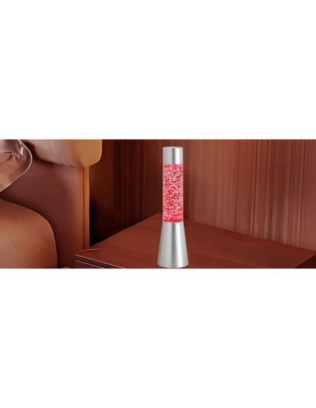 Lámpara de Brillo LED RGB Lightahead 34cm con Base Plateada