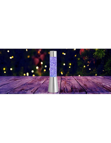 Lámpara de Brillo LED RGB Lightahead 34cm con Base Plateada