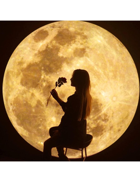 Lámpara Proyectora de Luna ALQYXZ 5W USB 360 Ajustable