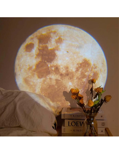 Lámpara Proyectora de Luna ALQYXZ 5W USB 360 Ajustable