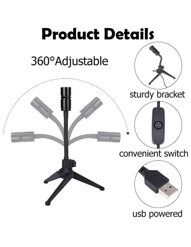 Lámpara Proyectora de Luna ALQYXZ 5W USB 360 Ajustable