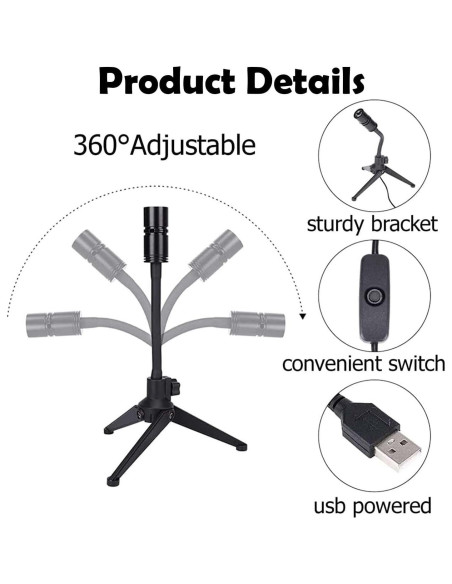 Lámpara Proyectora de Luna ALQYXZ 5W USB 360 Ajustable