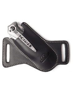 Funda de Cuchillo Plegable Topstache de Cuero Negro EDC