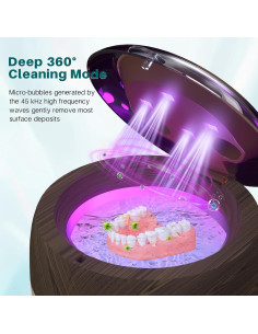 Limpiadora Ultrasónica Voraiya para Retenedores y Dentaduras 45kHz 2