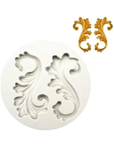 Molde de Silicona para Pastel de Boda Anyana Scroll Grande