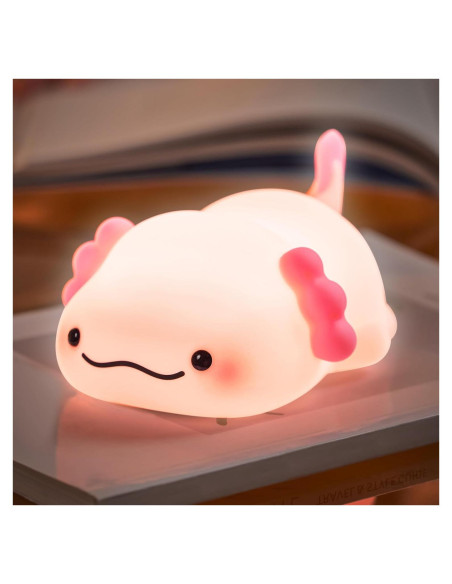 Luz Nocturna Axolote Lettreq Recargable 14.66cm para Niños