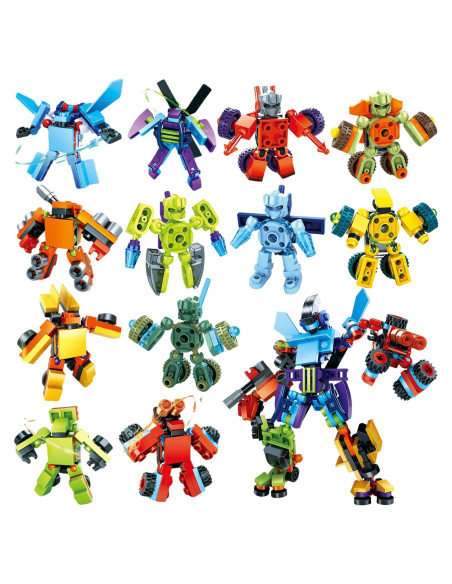 Set de 12 Bloques de Construcción de Vehículos DIYDEC