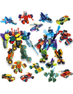 Set de 12 Bloques de Construcción de Vehículos DIYDEC 2