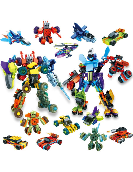 Set de 12 Bloques de Construcción de Vehículos DIYDEC