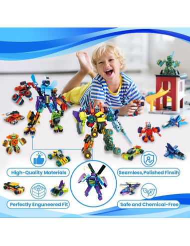 Set de 12 Bloques de Construcción de Vehículos DIYDEC