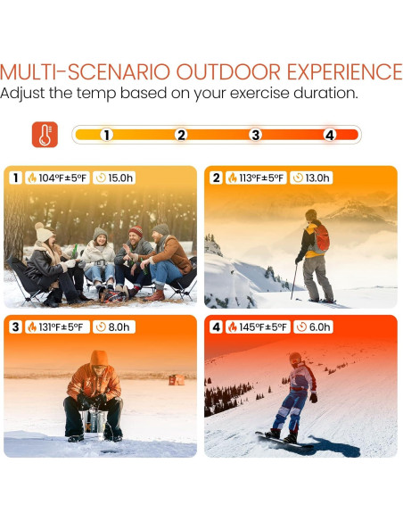 Calcetines Térmicos Eléctricos SURGOAL con Batería 8500mAh