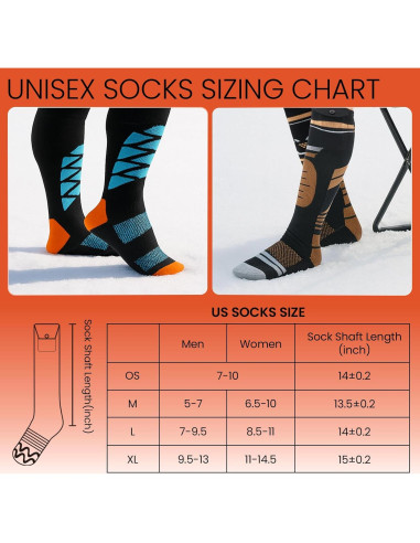 Calcetines Térmicos Eléctricos SURGOAL con Batería 8500mAh