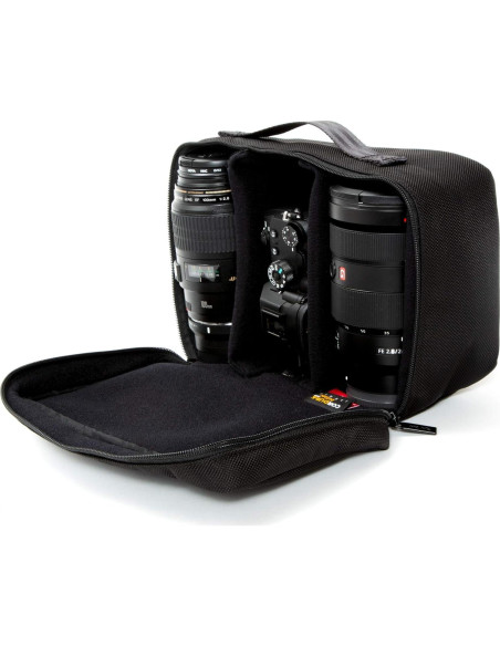 Bolsa para cámara Manhattan Portage ISO Negra 25.4x15.2x12.7cm