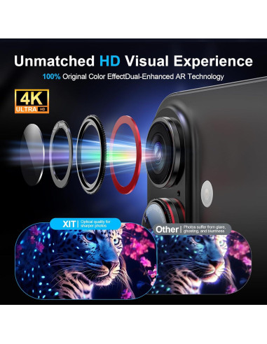Protector de Lente de Cámara X-it para iPhone 16/16 Plus 2 Pcs