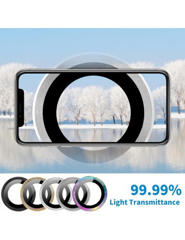 Protector de Lente de Cámara Hsefo para iPhone 16 Pro/Max 9H