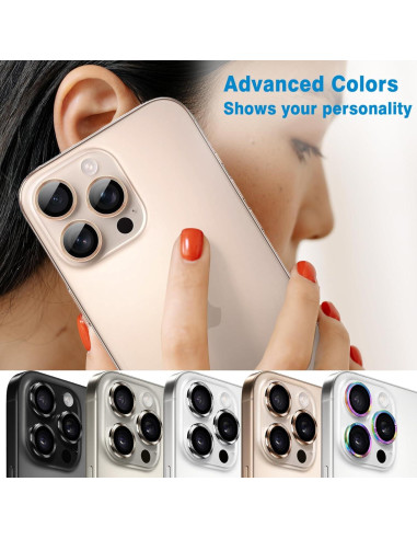 Protector de Lente de Cámara Hsefo para iPhone 16 Pro/Max 9H