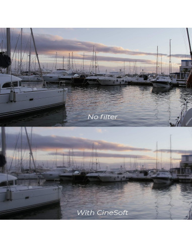 Filtro de Lente Diffusion Mist Pro 1/4 Tide Optics 58mm