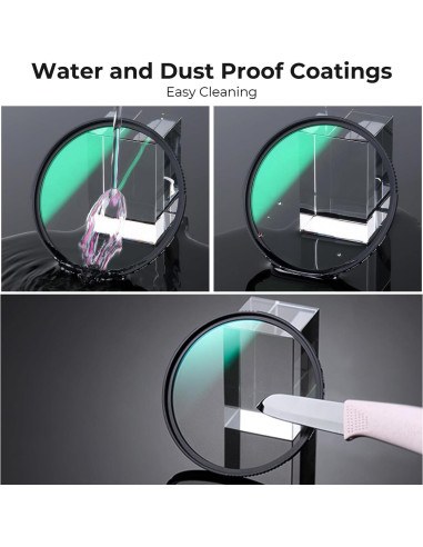 Filtro de Difusión Negra 1/8 K&F Concept 72mm - Efecto Cinemático