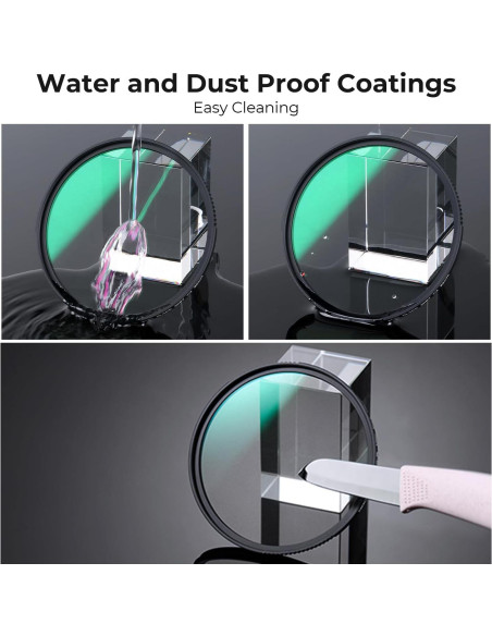 Filtro de Difusión Negra 1/8 K&F Concept 72mm - Efecto Cinemático