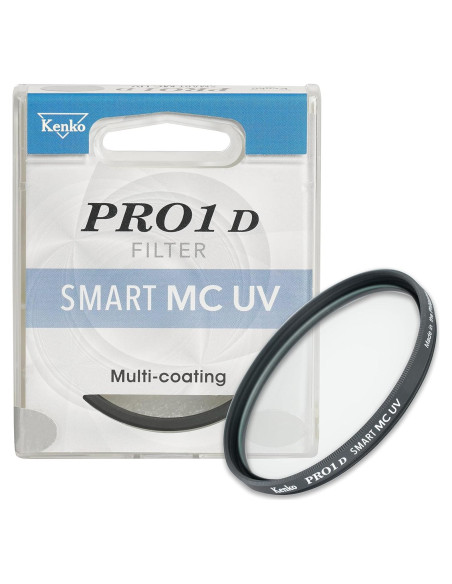 Filtro UV Kenko PRO1D Smart MC 58mm, multi-revestido, protección lente