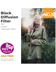 Filtro de Difusión Negra K&F Concept 72mm con 74% Transmitancia 2