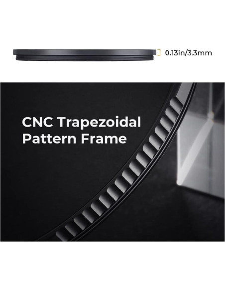Filtro de Difusión Negra K&F Concept 72mm con 74% Transmitancia Filtro de Difusión Negra K&F Concept 72mm con 74% Transmitancia
