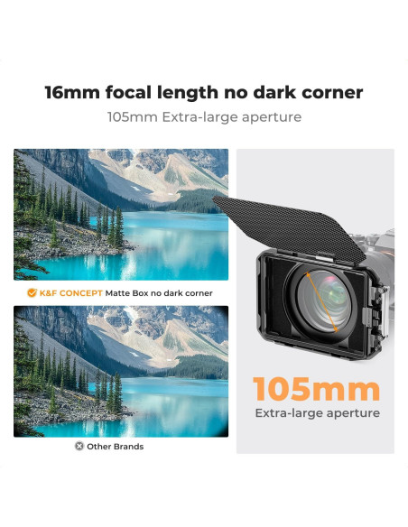 Caja Mate K&F CONCEPT para DSLR con Filtros Cuadrados 4x5.65