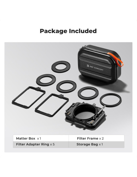 Caja Mate K&F CONCEPT para DSLR con Filtros Cuadrados 4x5.65