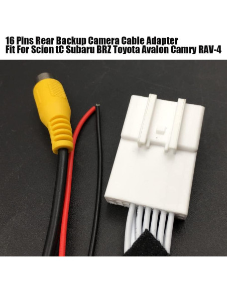 Adaptador de cámara de respaldo 16 pines LIZAPUS para Toyota y Scion