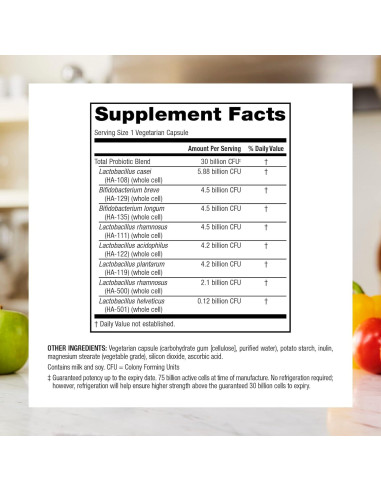 Probioticos Webber Naturals 30 Mil Millones CFU 30 Capsulas