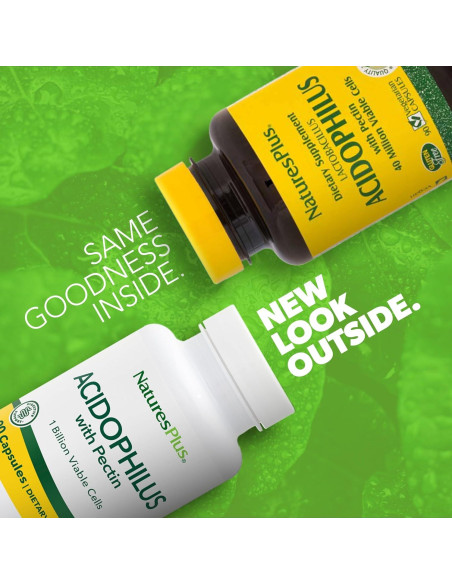 Suplemento Probiotico Natures Plus Acidophilus 90 Cápsulas Vegano Suplemento Probiotico Natures Plus Acidophilus 90 Cápsulas Vegano