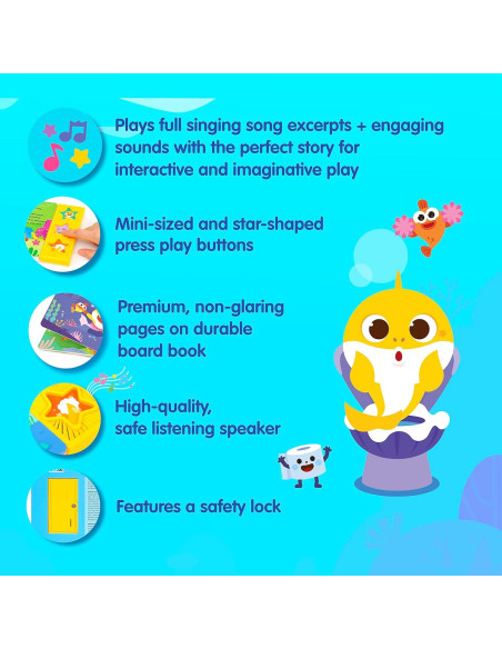 Libro Sonoro Interactivo Baby Shark Pinkfong 1-5 Años