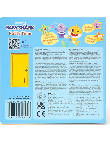 Libro Sonoro Interactivo Baby Shark Pinkfong 1-5 Años