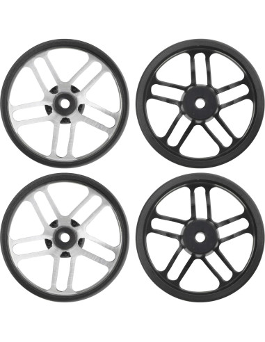 Llantas Mini 4WD RC Vgoohobby Aluminio 23.5mm Negras