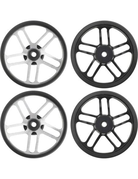 Llantas Mini 4WD RC Vgoohobby Aluminio 23.5mm Negras