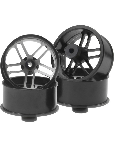Llantas Mini 4WD RC Vgoohobby Aluminio 23.5mm Negras